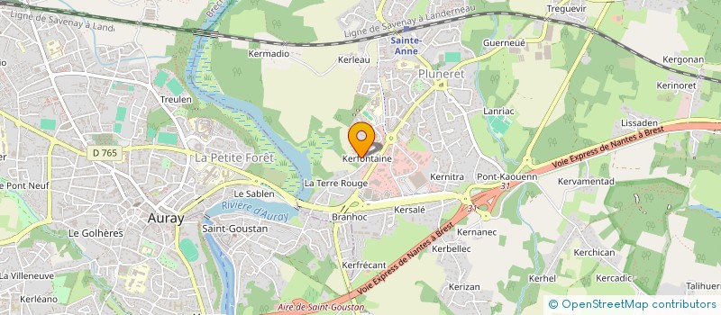 localisation de l'entreprise MONSIEUR CEDRIC VOUTEAU à AURAY