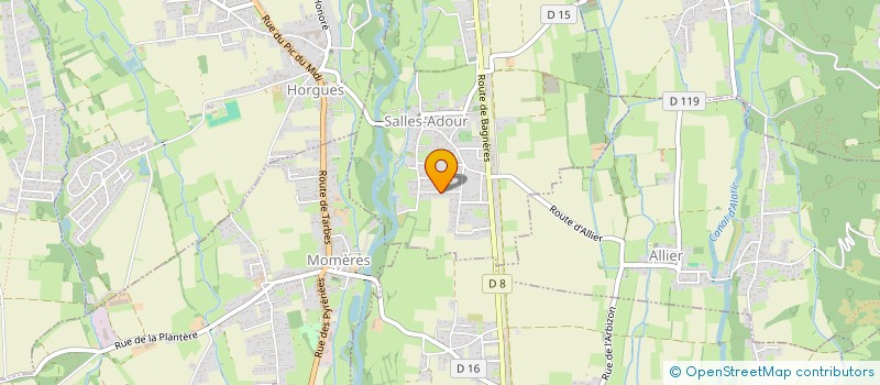 localisation de l'entreprise MONSIEUR CEDRIC VOUTIER  SALLES-ADOUR