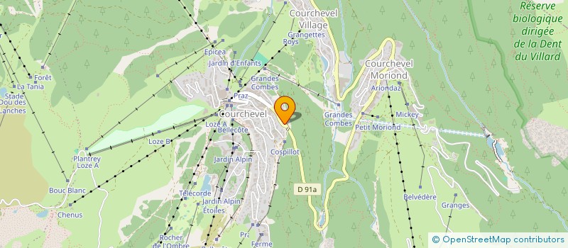 localisation de l'entreprise MONSIEUR CEDRIC VULLIEZ à COURCHEVEL