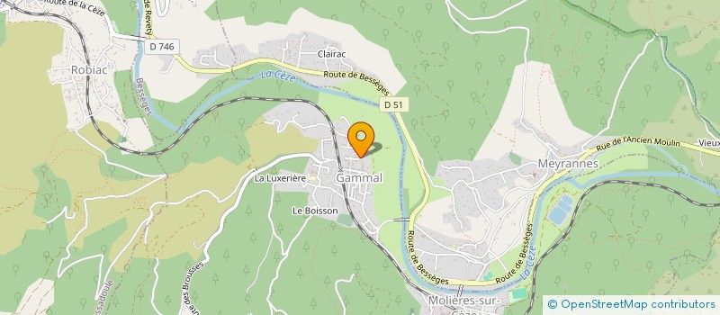 localisation de l'entreprise MONSIEUR CEDRIC WILLIAME  MOLIERES-SUR-CEZE