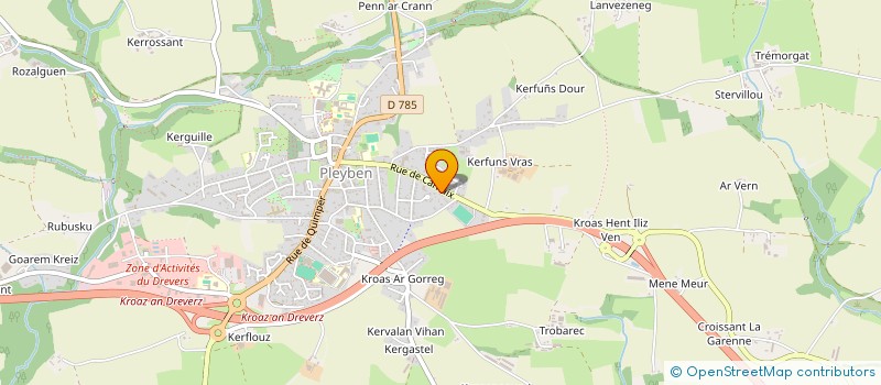 localisation de l'entreprise MONSIEUR CEDRIC WITWICKI  PLEYBEN