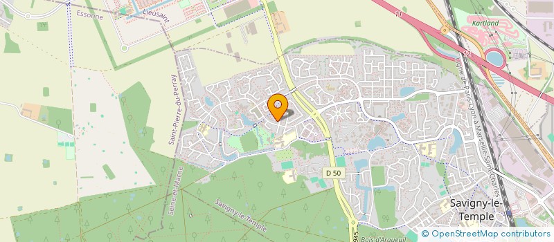 localisation de l'entreprise MONSIEUR CEDRIC WYSOCKI  SAVIGNY-LE-TEMPLE