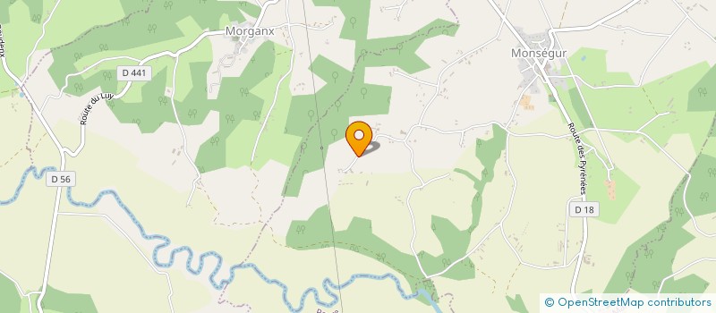 localisation de l'entreprise MONSIEUR CEDRIC ZACHARIE  HAGETMAU