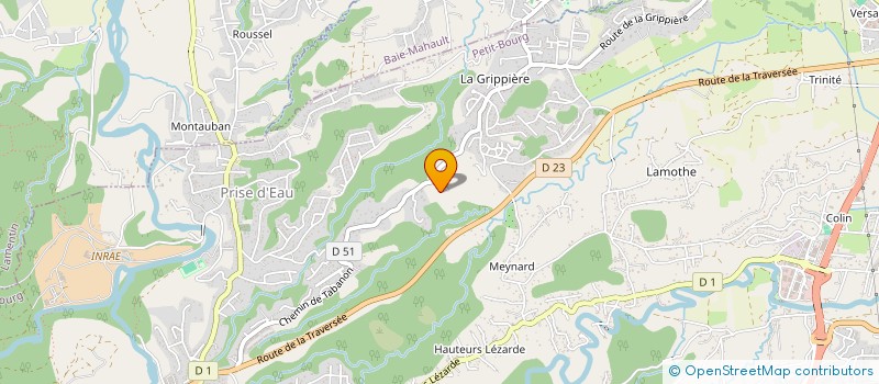 localisation de l'entreprise MONSIEUR CEDRIC ZOU  PETIT-BOURG