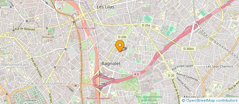localisation de l'entreprise MONSIEUR CEDRICK ALEXANDRE à BAGNOLET