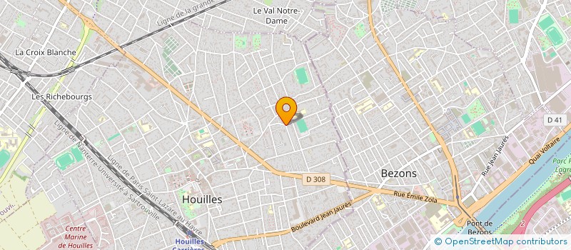 localisation de l'entreprise MONSIEUR CEDRICK BRAULT  HOUILLES