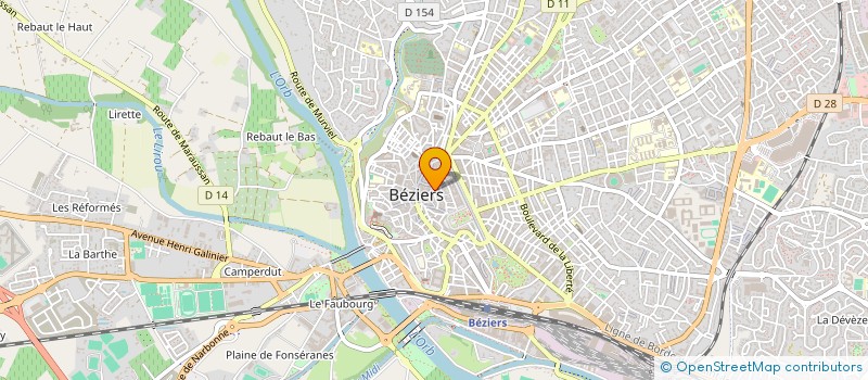 localisation de l'entreprise MONSIEUR CEDRICK CAUMES à BEZIERS
