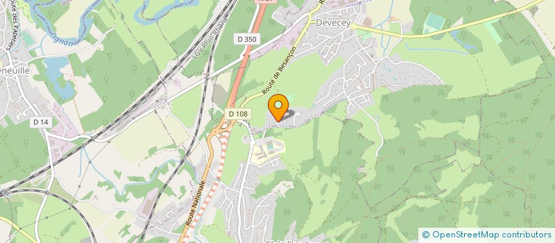 localisation de l'entreprise MONSIEUR CEDRICK DASSIEU  DEVECEY