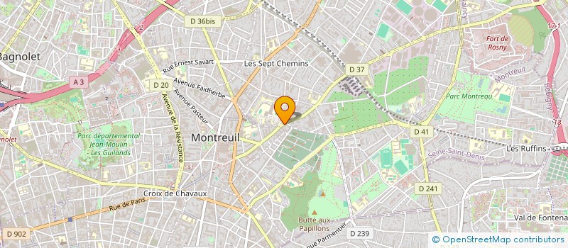 localisation de l'entreprise MONSIEUR CEDRICK DESHAUTELS à MONTREUIL