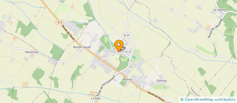 localisation de l'entreprise MONSIEUR CEDRICK FABRE  FOURQUEVAUX