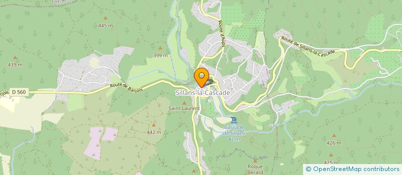 localisation de l'entreprise MONSIEUR CEDRICK LAGRANGE  SILLANS-LA-CASCADE