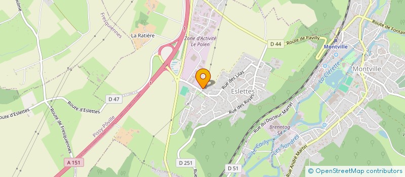 localisation de l'entreprise MONSIEUR CEDRICK LEFEBVRE  ESLETTES