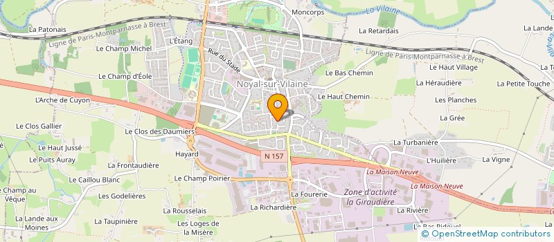 localisation de l'entreprise MONSIEUR CEDRICK LEGRAND  NOYAL-SUR-VILAINE