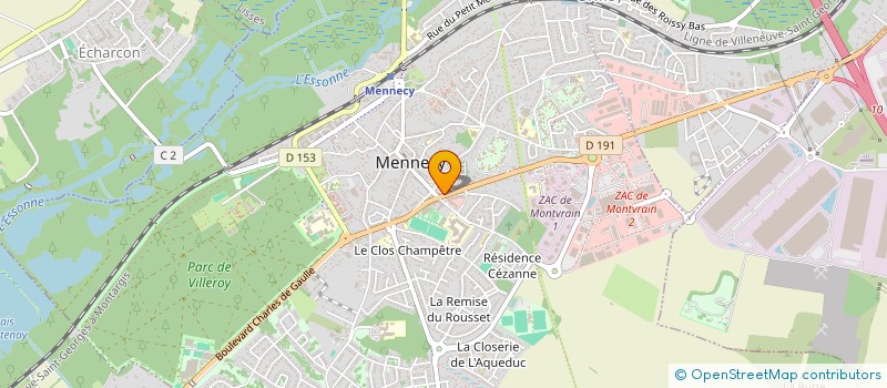 localisation de l'entreprise MONSIEUR CEDRICK MPOYI KALUBI à MENNECY