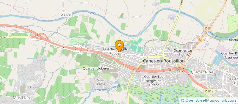 localisation de l'entreprise MONSIEUR CEDRICK NIVLET  CANET-EN-ROUSSILLON