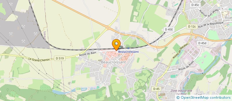 localisation de l'entreprise MONSIEUR CEDRICK OUVRARD  BEAUCROISSANT