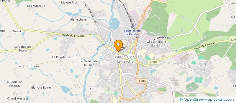 localisation de l'entreprise MONSIEUR CEDRICK PLASSEAU à SAINT-YRIEIX-LA-PERCHE