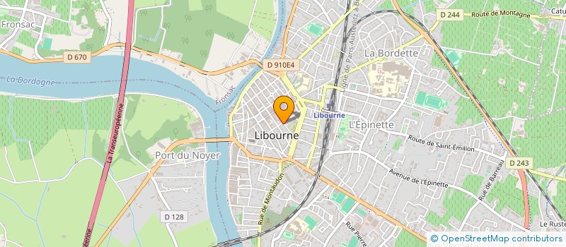 localisation de l'entreprise MONSIEUR CEDRICK PRIGENT  LIBOURNE