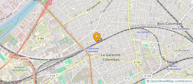 localisation de l'entreprise MONSIEUR CEDRICK ROUZIES à COLOMBES