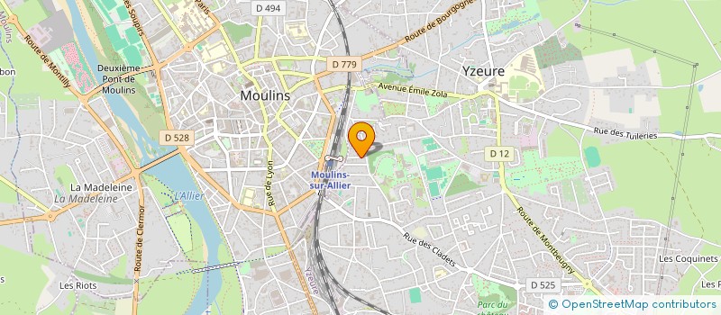 localisation de l'entreprise MONSIEUR CEDRICK VERGNAUD  YZEURE