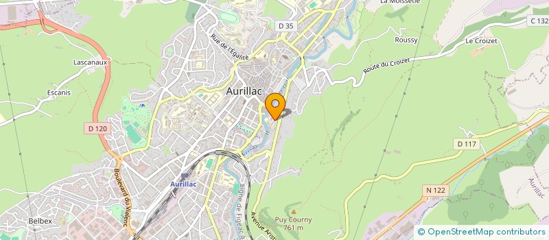 localisation de l'entreprise MONSIEUR CEDRICO RAPOSO à AURILLAC