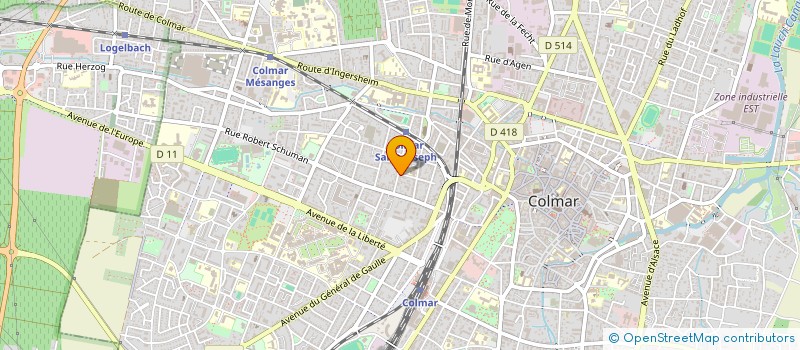 localisation de l'entreprise MONSIEUR CEDRICO RAPOSO  COLMAR