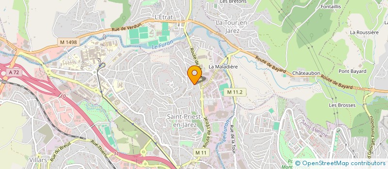 localisation de l'entreprise MONSIEUR CEDRIK OLIVEIRA-GASPAR  SAINT-PRIEST-EN-JAREZ