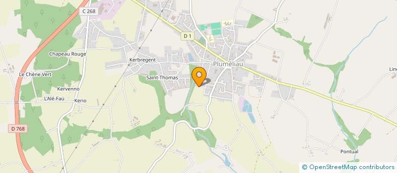 localisation de l'entreprise MONSIEUR CEDRIK ROUSSEL  PLUMELIAU-BIEUZY