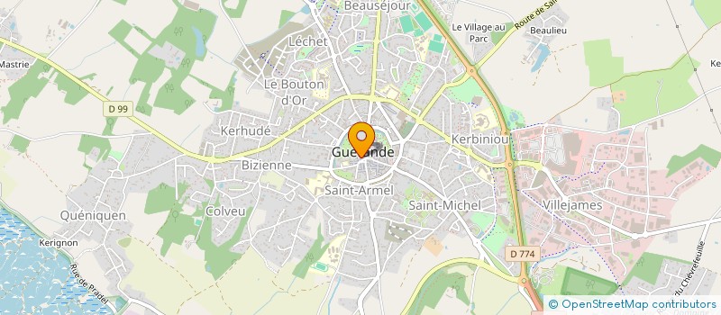 localisation de l'entreprise MONSIEUR CEDRIX CRESPEL à GUERANDE