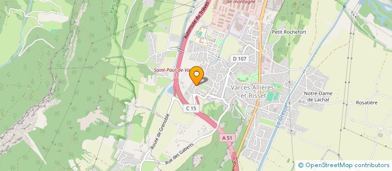 localisation de l'entreprise MONSIEUR CEDRIX LACROIX  VARCES-ALLIERES-ET-RISSET