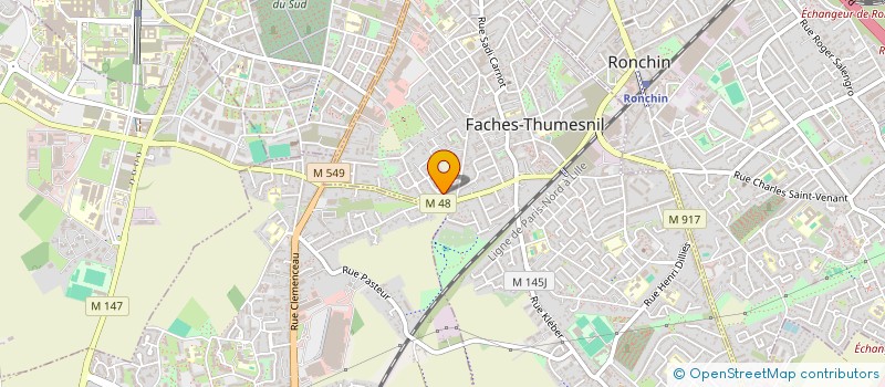 localisation de l'entreprise MONSIEUR CEDY TADJOUZEM DJONGO  FACHES-THUMESNIL