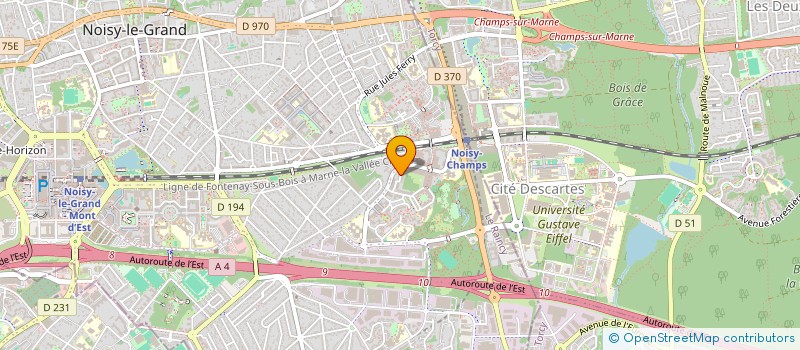 localisation de l'entreprise MONSIEUR CEGA BOUENIZABILA NDZABA  NOISY-LE-GRAND