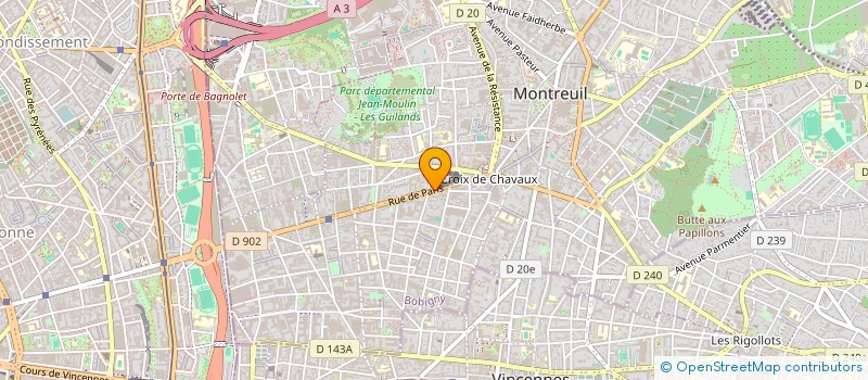 localisation de l'entreprise MONSIEUR CELESTE MORONNOZ à MONTREUIL