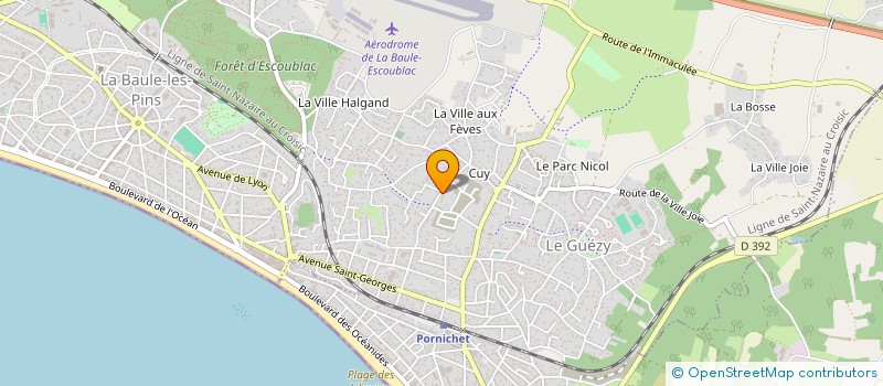 localisation de l'entreprise MONSIEUR CELESTE PELLETIER DOISY à LA BAULE-ESCOUBLAC