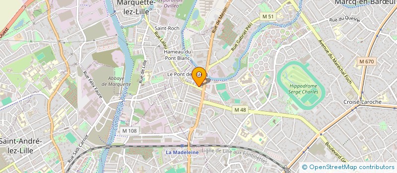 localisation de l'entreprise MONSIEUR CELESTIN BECQUELIN à MARCQ-EN-BARŒUL