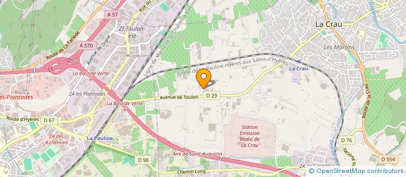 localisation de l'entreprise MONSIEUR CELESTIN BORGETTO à LA CRAU