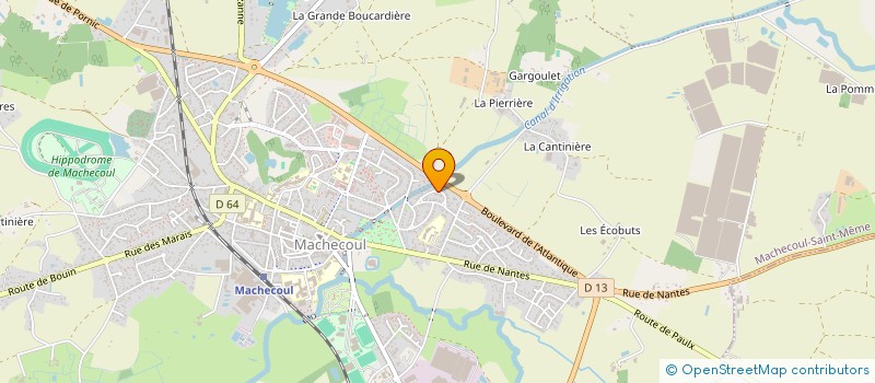 localisation de l'entreprise MONSIEUR CELESTIN CAHIER  MACHECOUL-SAINT-MEME