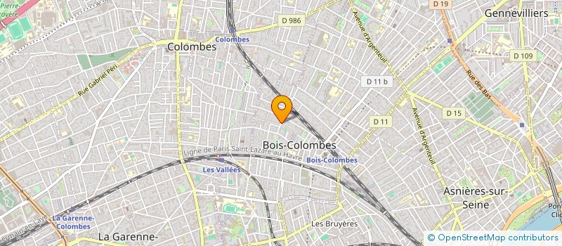 localisation de l'entreprise MONSIEUR CELESTIN CALU à BOIS-COLOMBES