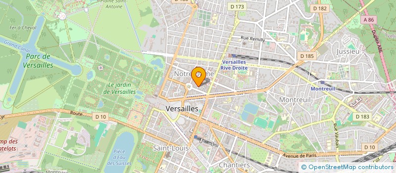 localisation de l'entreprise MONSIEUR CELESTIN CHEVALIER à VERSAILLES