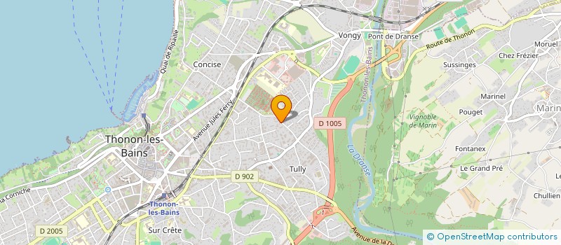 localisation de l'entreprise MONSIEUR CELESTIN FORESTIER à THONON-LES-BAINS