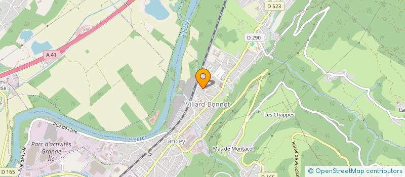 localisation de l'entreprise MONSIEUR CELESTIN GIRARD  VILLARD-BONNOT