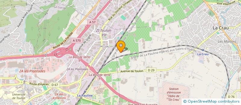 localisation de l'entreprise MONSIEUR CELESTIN GUIGONNET  LA CRAU