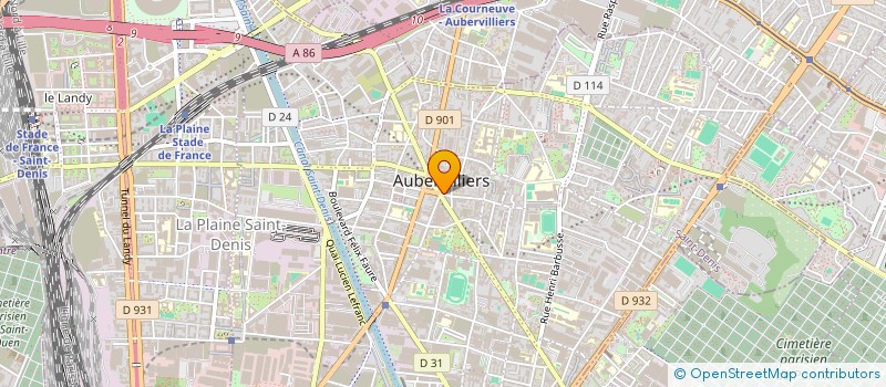 localisation de l'entreprise MONSIEUR CELESTIN-HILAIRE GHINEA à AUBERVILLIERS
