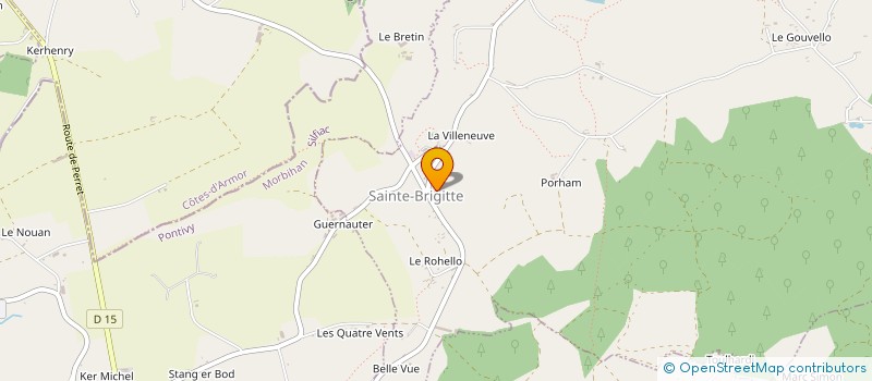 localisation de l'entreprise MONSIEUR CELESTIN LE COGUIC à SAINTE-BRIGITTE