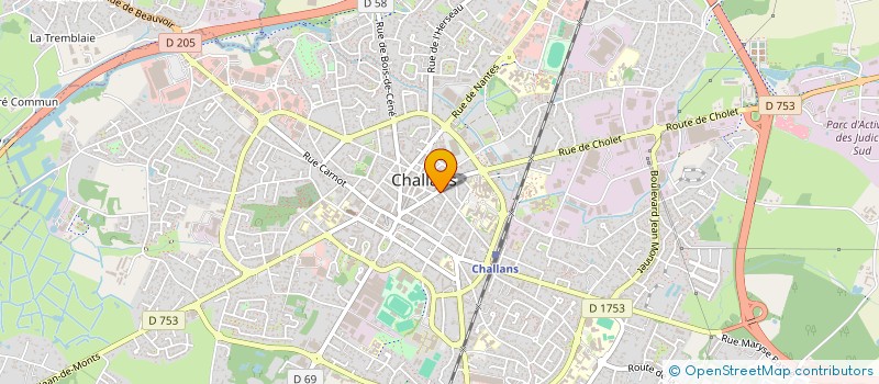localisation de l'entreprise MONSIEUR CELESTIN MBONGO KAMBA à CHALLANS