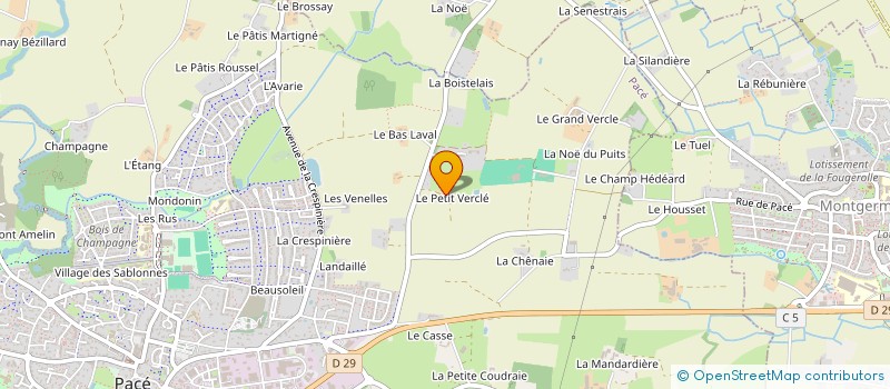 localisation de l'entreprise MONSIEUR CELESTIN MORLAIS  PACE