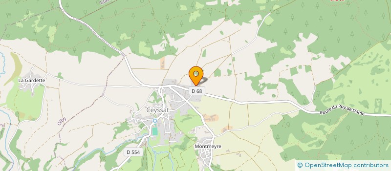 localisation de l'entreprise MONSIEUR CELESTIN PAGBE à CEYSSAT