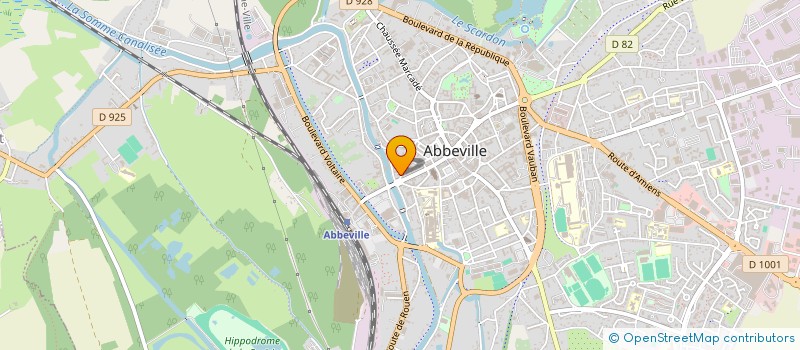 localisation de l'entreprise MONSIEUR CELESTIN POUILLE  ABBEVILLE