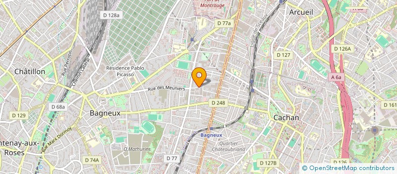 localisation de l'entreprise MONSIEUR CELESTIN RAVINDIRANE à BAGNEUX