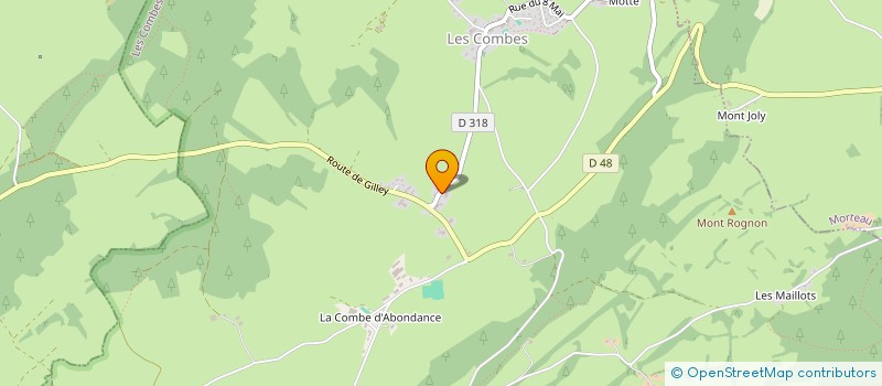 localisation de l'entreprise MONSIEUR CELESTIN ROLOT à LES COMBES
